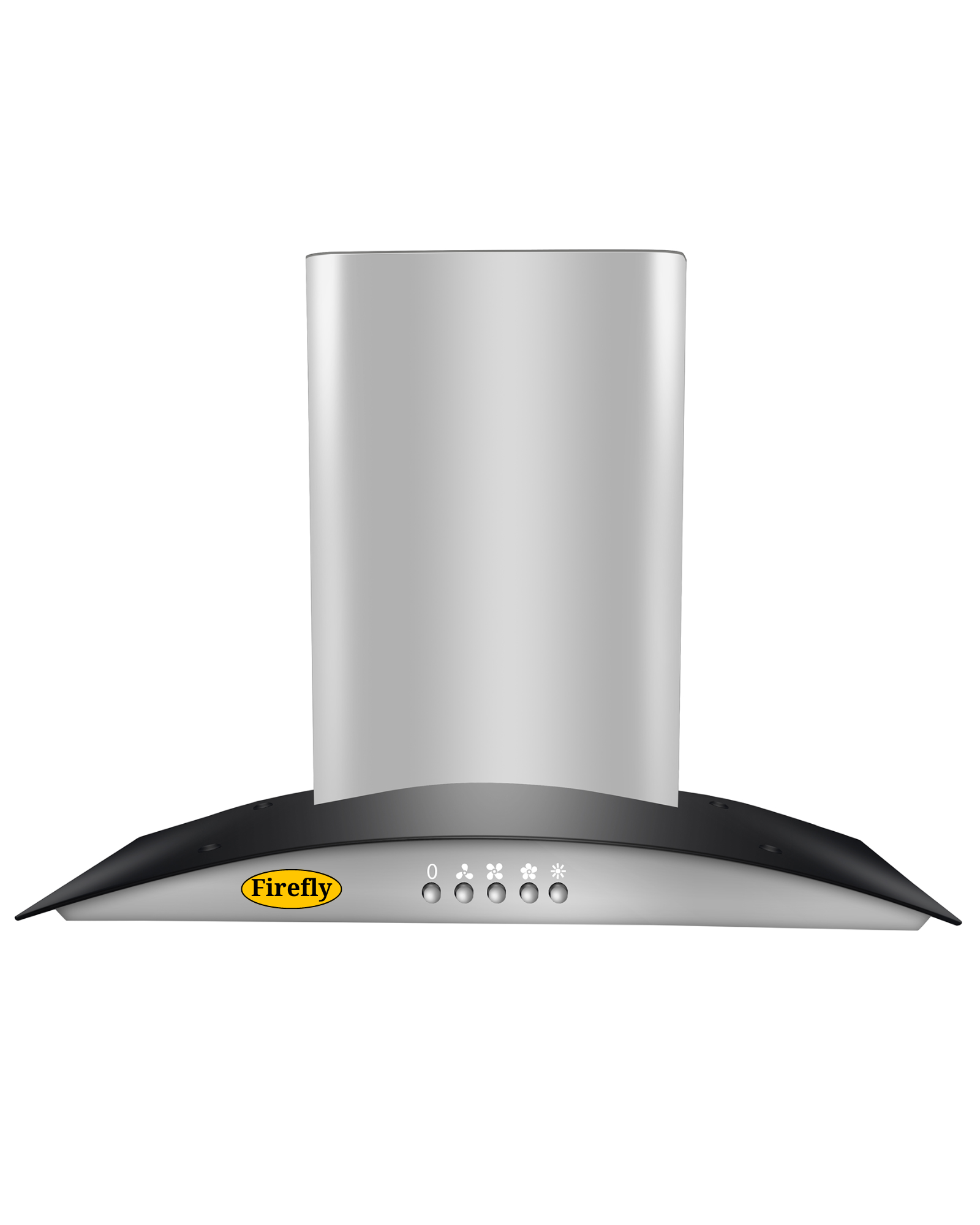 Kitchen Chimney Curved Glass with Push Button Italian Motor Baffle filters 90cm 1200 m3/h -(Alpha SS 1200)